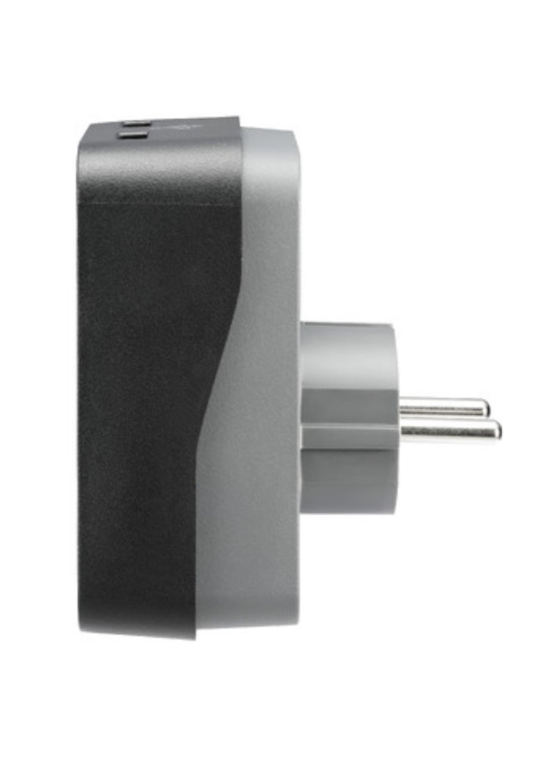 اي بي سي مشترك كهرباء APC Essential SurgeArrest - منفذ واحد + 2 منفذ USB - أسود - Image 3